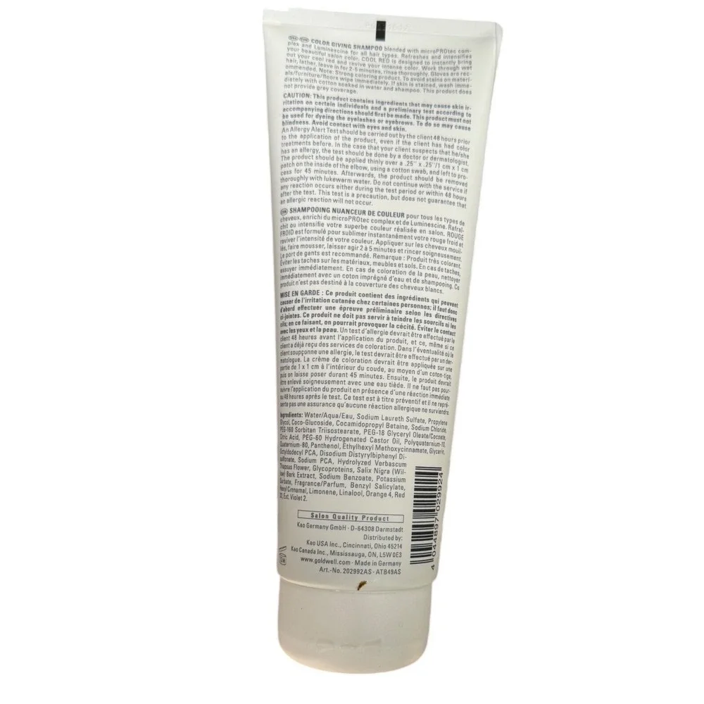 Goldwell Color Revive Cool Red Shampoo 8.4 FL OZ Dual Senses Hair‎ Care 250ml